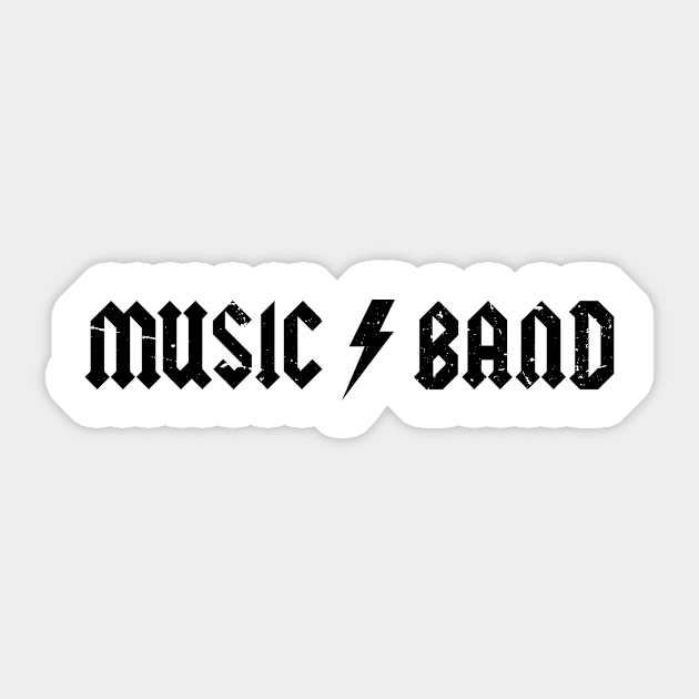 Music Band - Black Grunge Sticker by Essoterika